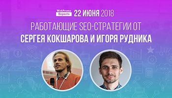 Работающие SEO-стратегии от Сергея Кокшарова и Игоря Рудника