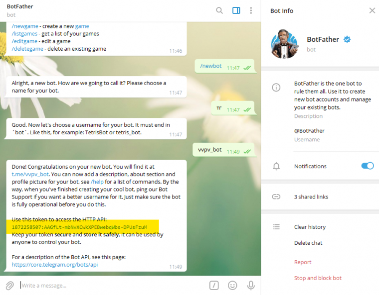 Повідомлення про замовлення telegram